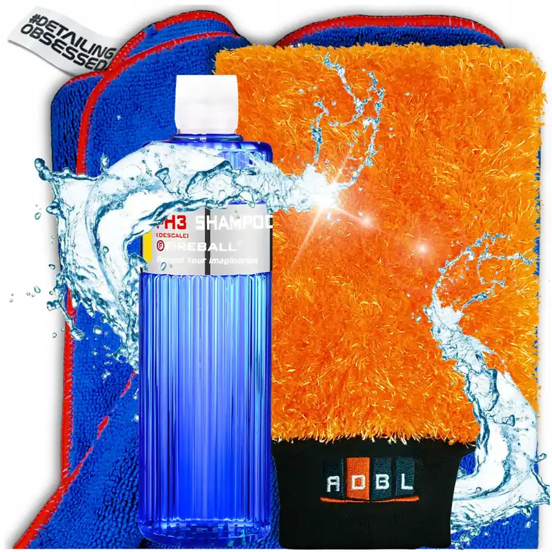 ZESTAW DO MYCIA AUTA miękka rękawica + ręcznik 60x90 + szampon samochodowy Ostatnia szansa