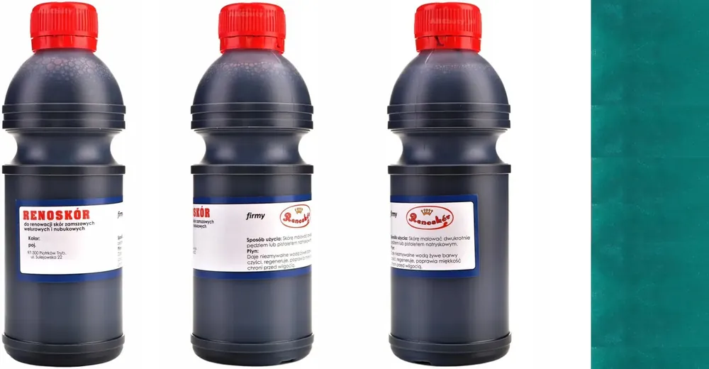 ZIELONY 9 FARBA Do Renowacji WELUROWEJ TAPICERKI Kierownicy ALCANTARY 500ml Zamów teraz