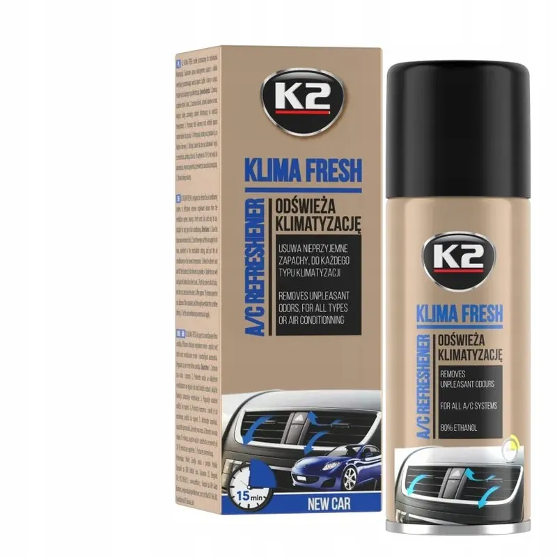 Zwrot pieniędzy K2 Klima Fresh New Car Spray Do Odświeżania Klimatyzacji 150ml