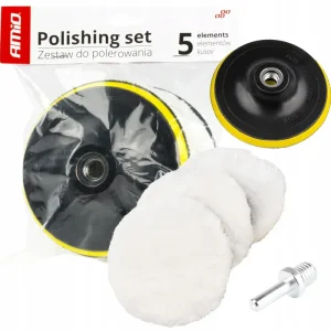 ZESTAW DO POLEROWANIA lakieru samochodowego FUTRO PAD aplikacji wosku 125MM Tylko dziś
