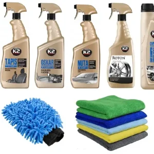 Promocja K2 ZESTAW KOSMETYKÓW K2 NUTA TAPIS BONO OSKAR ROTON EXPRES RĘKAWICA ŚCIERKI