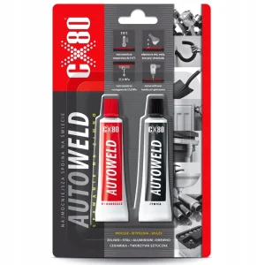 CX-80 KLEJ SPAWANIE NA ZIMNO AUTO WELD dwuskładnikowy Żywica Epoksyodwa Oryginalny