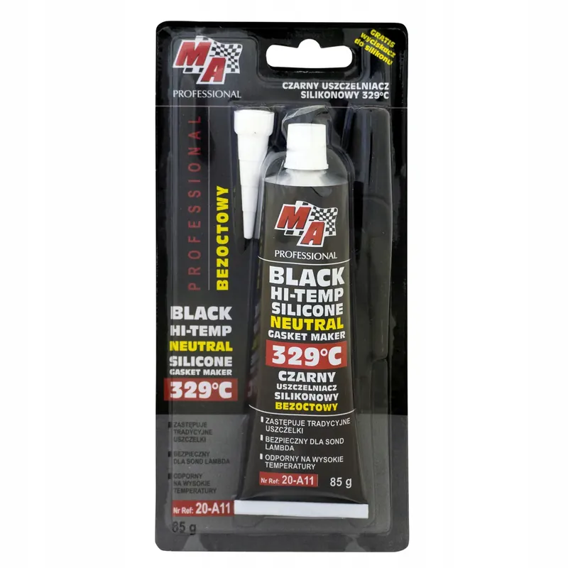 Najlepsza cena MA PROFESSIONAL Uszczelniacz Silikonowy Czarny 329°C-85g "bezoctowy"
