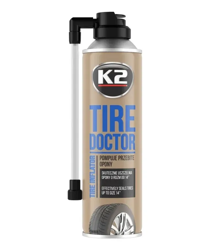 Autentyczny Środek do naprawy opon K2 Tire Doktor 400 ml