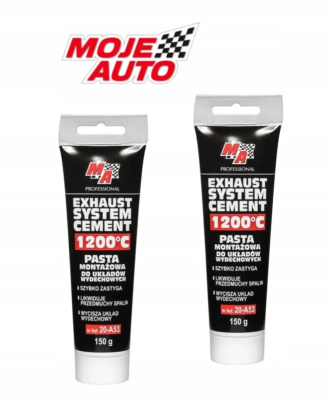 2x PASTA MONTAŻOWA DO USZCZELNIANIA WYDECHU TŁUMIKÓW Wysoka jakość