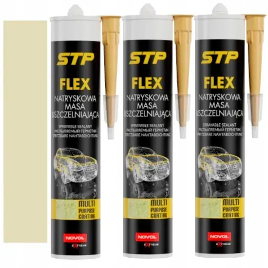 NOVOL STP FLEX NATRYSKOWA MASA 3x 290ml BEŻOWA Ostatnia szansa
