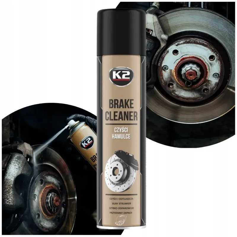 Odtłuszczacz Zmywacz do Tarcz Hamulcowych K2 BRAKE CLEANER 600 ML Skuteczny Premium