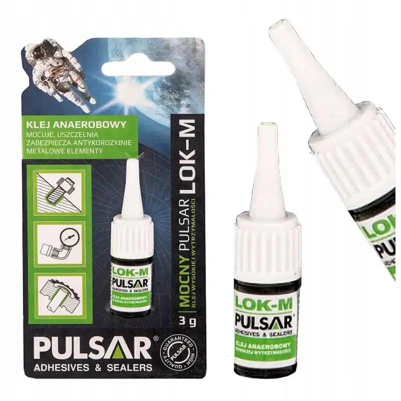 KLEJ DO GWINTÓW ŚRUB MOCNY PULSAR LOK-M ANAEROBOWY USZCZELNIA MOCUJE 3 g Oferta