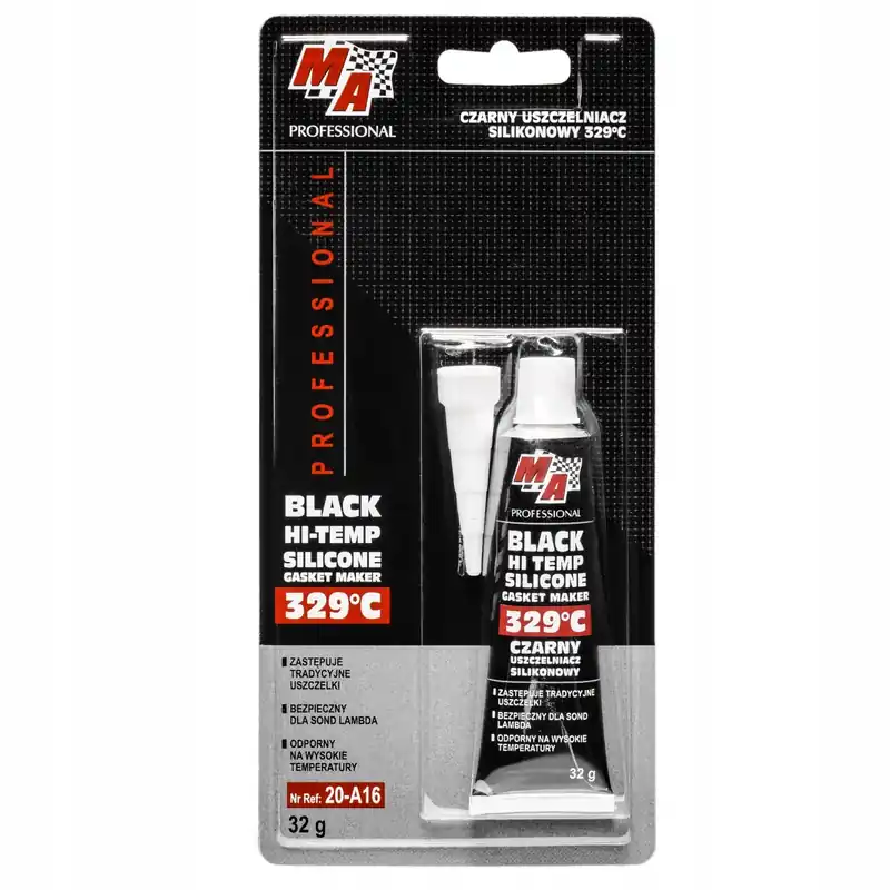 MA PROFESSIONAL Uszczelniacz Silikonowy Czarny 329°C 32g Ekspresowa dostawa