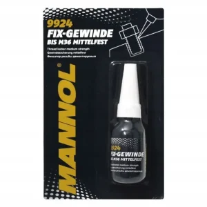 Ostatnia szansa MANNOL FIX GEWINDE MITTELFEST 10ML KLEJ DO GWINTÓW , NIEBIESKI, 'ŚREDNI' (9