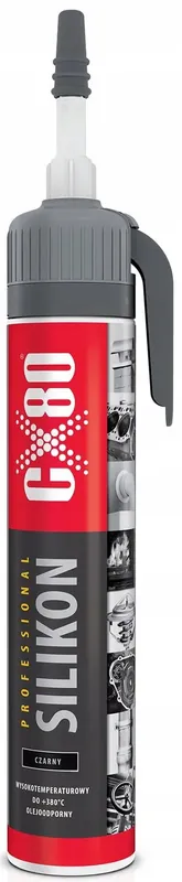 CX-80 SILIKON PROFESSIONAL PREMIUM CZARNY 210G WYSOKOTEMPERATUROWY Ekspresowa dostawa