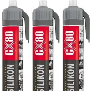 CX-80 SILIKON PROFESSIONAL PREMIUM CZERWONY 210G WYSOKOTEMPERATUROWY x3 Ekspresowa dostawa
