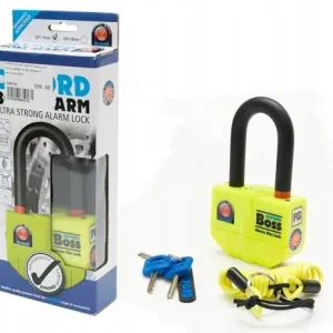 Tylko dziś Blokada tarczy Oxford z alarmem 110dB, trzpień 14mm, żółta.