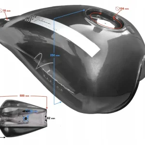 Popularny Zbiornik paliwa szary do motoroweru Volcano / Euro 5