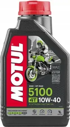 Popularny MOTUL Półsyntetyczny Olej Silnikowy 5100 4T 10W40 Ester 1L