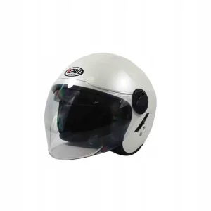 Tani Kask Motocyklowy VCAN H595 Biały Perłowy M ECE R22.05