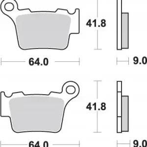 SBS KLOCKI HAMULCOWE KH368 OFF-ROAD SINTER KOLOR ZŁOTY Bezpieczna płatność