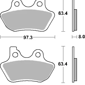 Darmowa dostawa SBS KLOCKI HAMULCOWE KH400 STREET EXCEL SINTER KOLOR ZŁOTY
