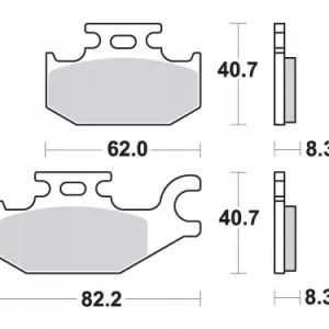 SBS PROMOCJA KLOCKI HAMULCOWE KH413 OFF-ROAD SINTER KOLOR ZŁOTY Tylko dziś