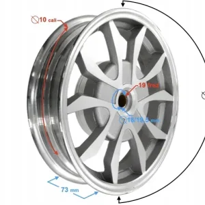Bezpieczna płatność Felga tylna do skutera Tres