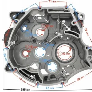 Wysoka jakość Karter silnika prawy do motocykla Travel 125