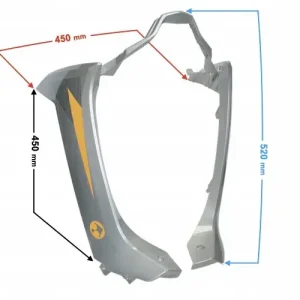 Szybka dostawa Obudowa dolna przednia srebrno-złota Scalpel
