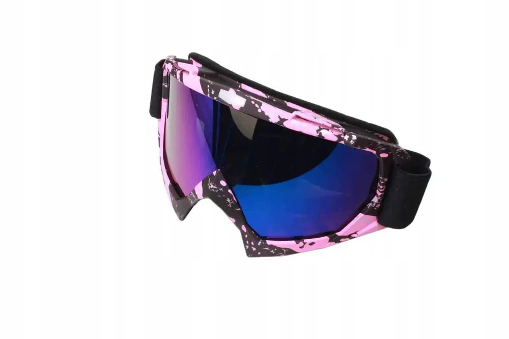 Oferta limitowana GOGLE OCHRONNE RÓŻNE KOLORY SZYB 9-39 MOTYW RÓŻOWY