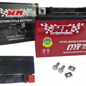 Akumulator Żelowy 12v WM 4Ah 50A YTX4L-BS WTX4L Quad Cross Atv SKUTER 4t Zwrot pieniędzy